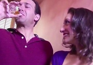 Big-breasted mom gets her hairy cunt wrecked