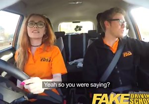 Wonderful Fake Driving School video with a MILF