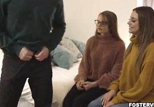 Memorable XXX movie with a dude in glasses