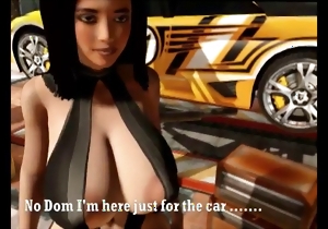 Brutal 3D porn with a dick-riding busty mademoiselle