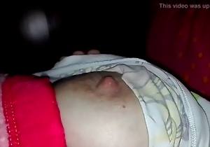 Good-looking mature hard nipples in the close-up angle